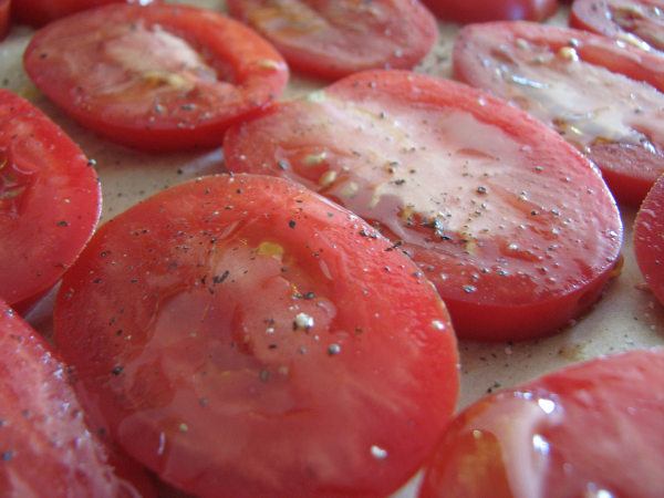 Tomatoes on Pan