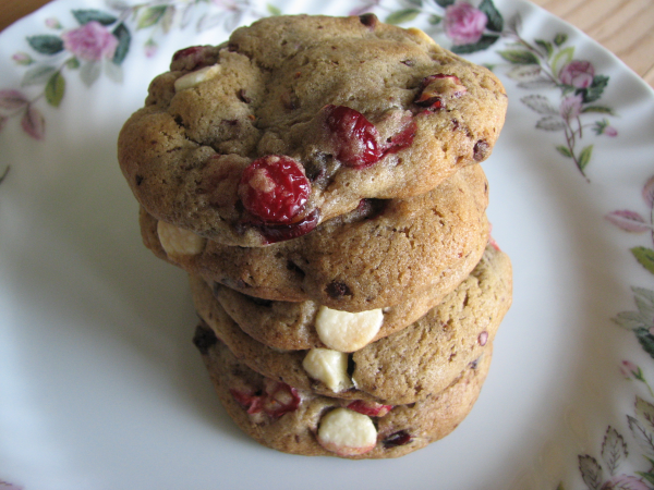 Cranberry Chocolate Chip Cookies Stack