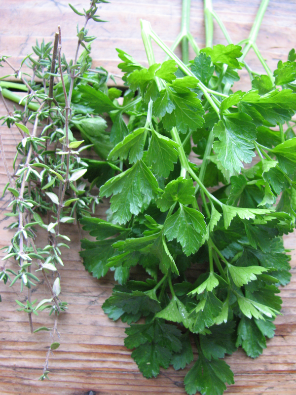 Fresh Thyme and Parsley