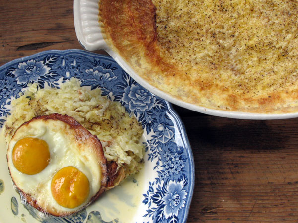 Belgian Creamed Cabbage With Fried Eggs