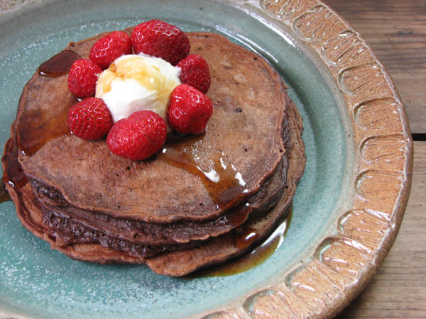 Chocolate Stout Pancakes