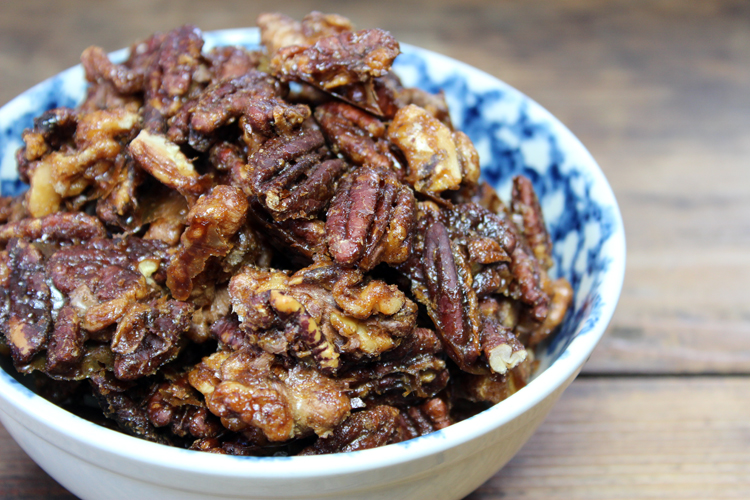 Spiced Spicy Candied Nuts